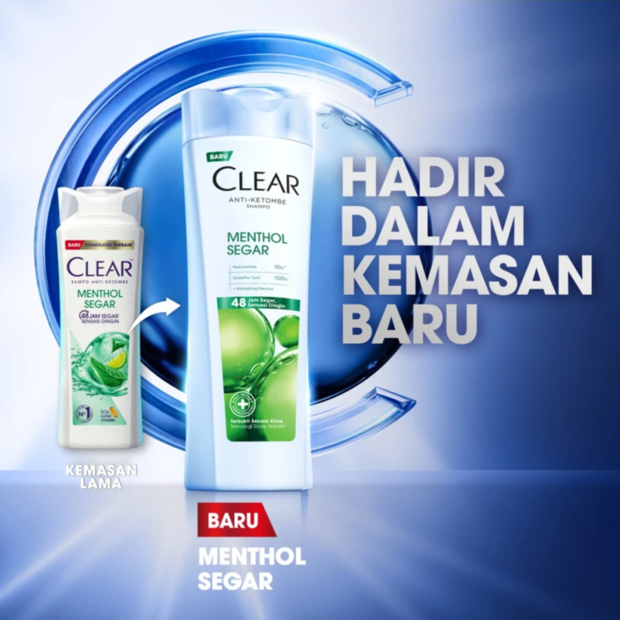 Clear Menthol Segar Anti Ketombe Shampoo 160ml