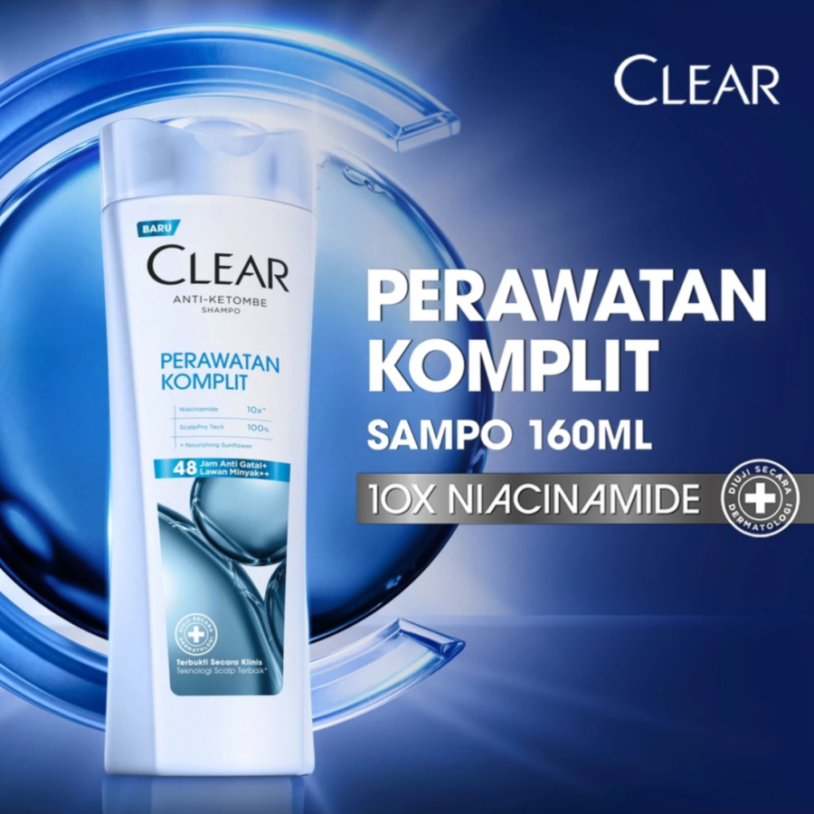 Clear Perawatan Komplit Anti Ketombe Shampoo 160ml