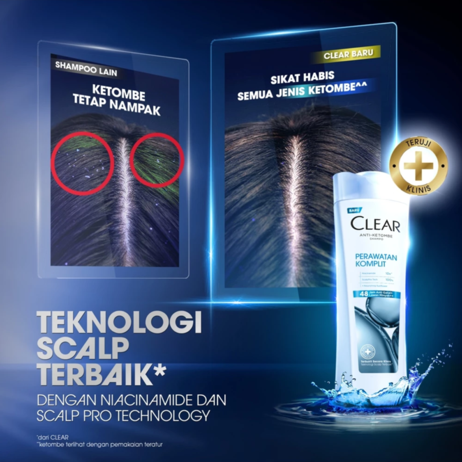 Clear Perawatan Komplit Anti Ketombe Shampoo 160ml