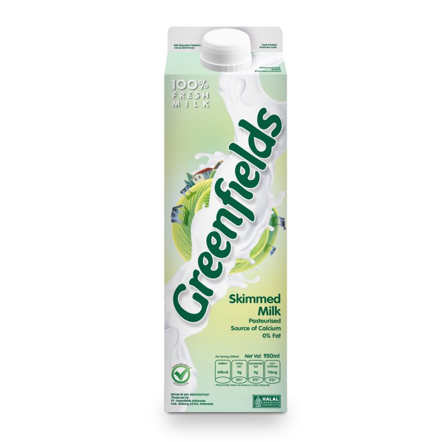 Greenfields Fresh Milk Skim Milk 950ml