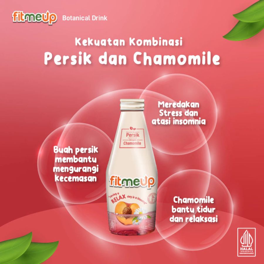 Fitmeup Relax Peach Chamomile 160ml
