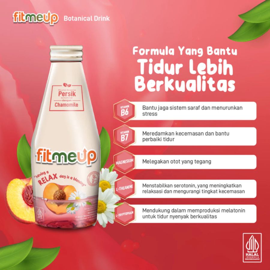 Fitmeup Relax Peach Chamomile 160ml