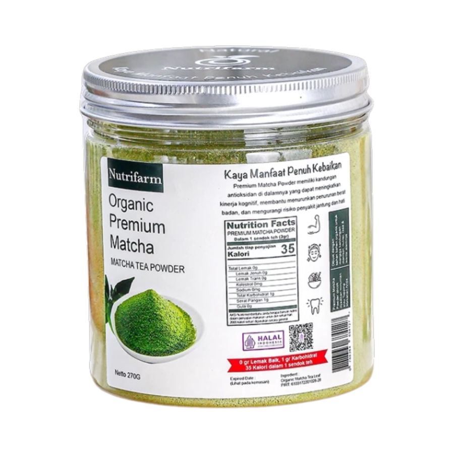 Nutrifarm Organic Premium Matcha Powder 270gram