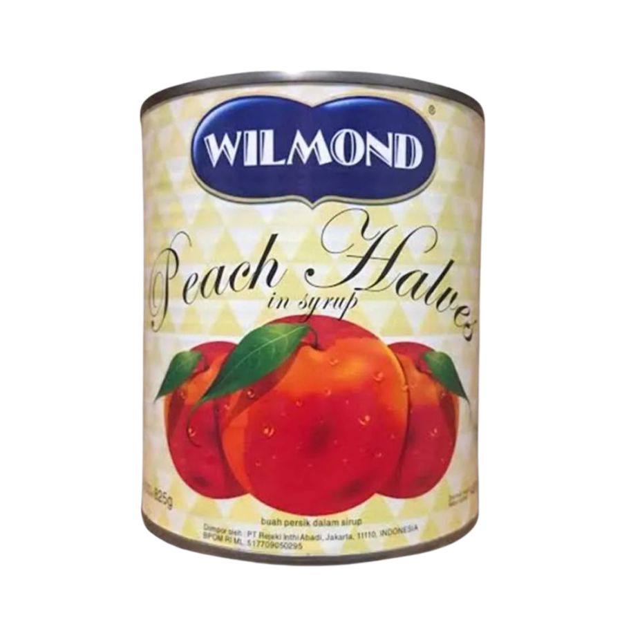 Wilmond Peach Halves In Syrup Canned- Buah Persik Kaleng 825gram