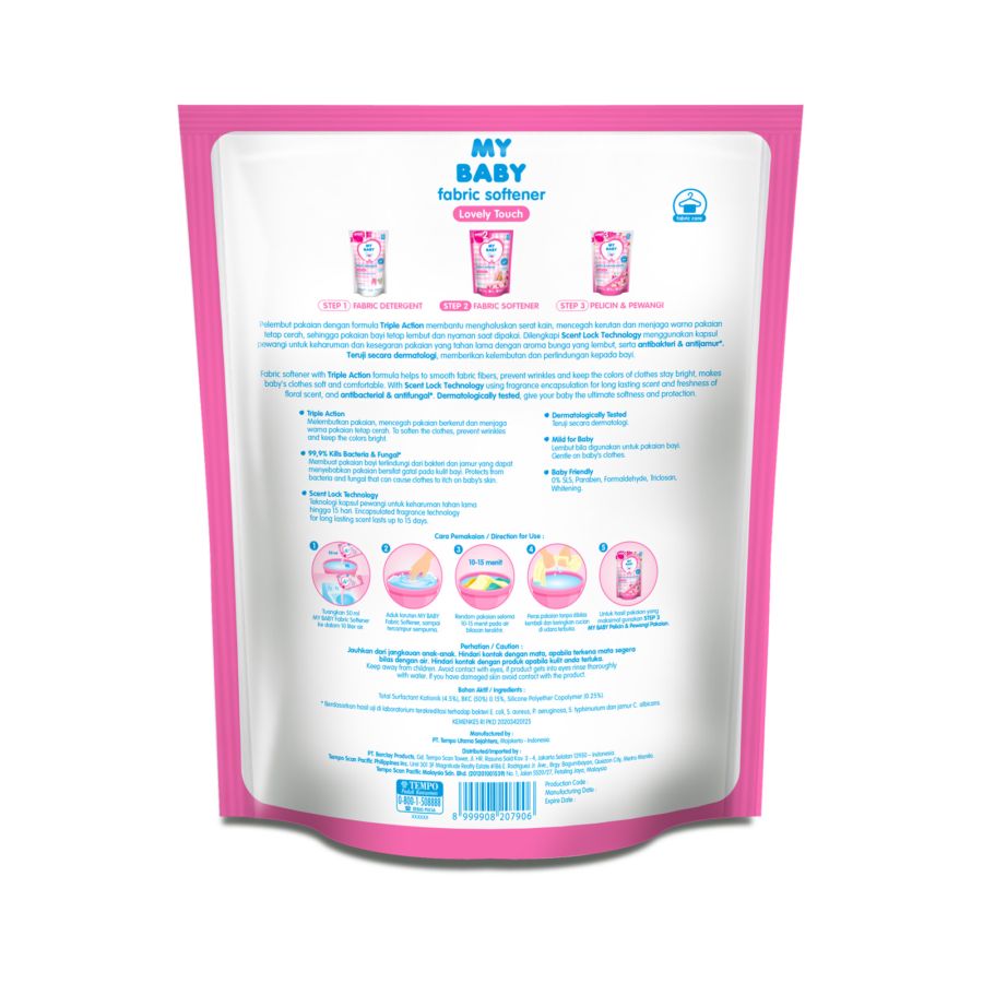 My Baby Fabric Softener Lovely Touch Refill 1400ml