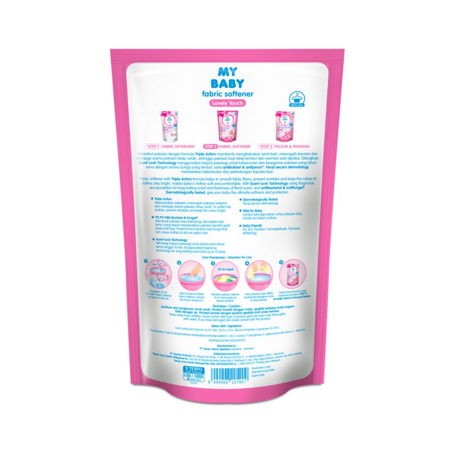 My Baby Fabric Softener Lovely Touch Refill 675ml