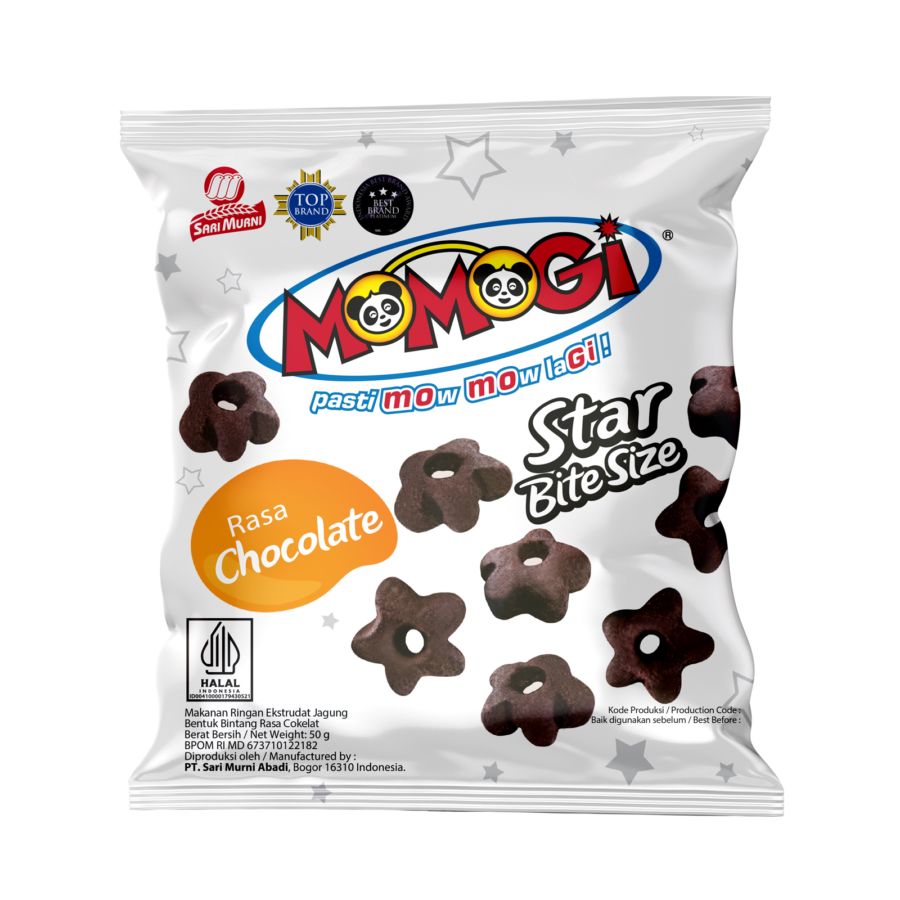 Momogi Star Chocolate Bite Size 50gram