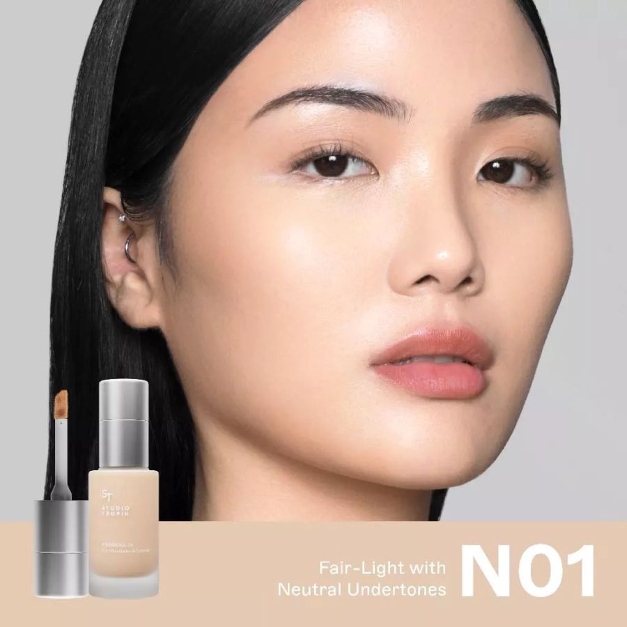 Studio Tropik Foundcealer 2 in 1 N01 Foundation & Concealer 27gram