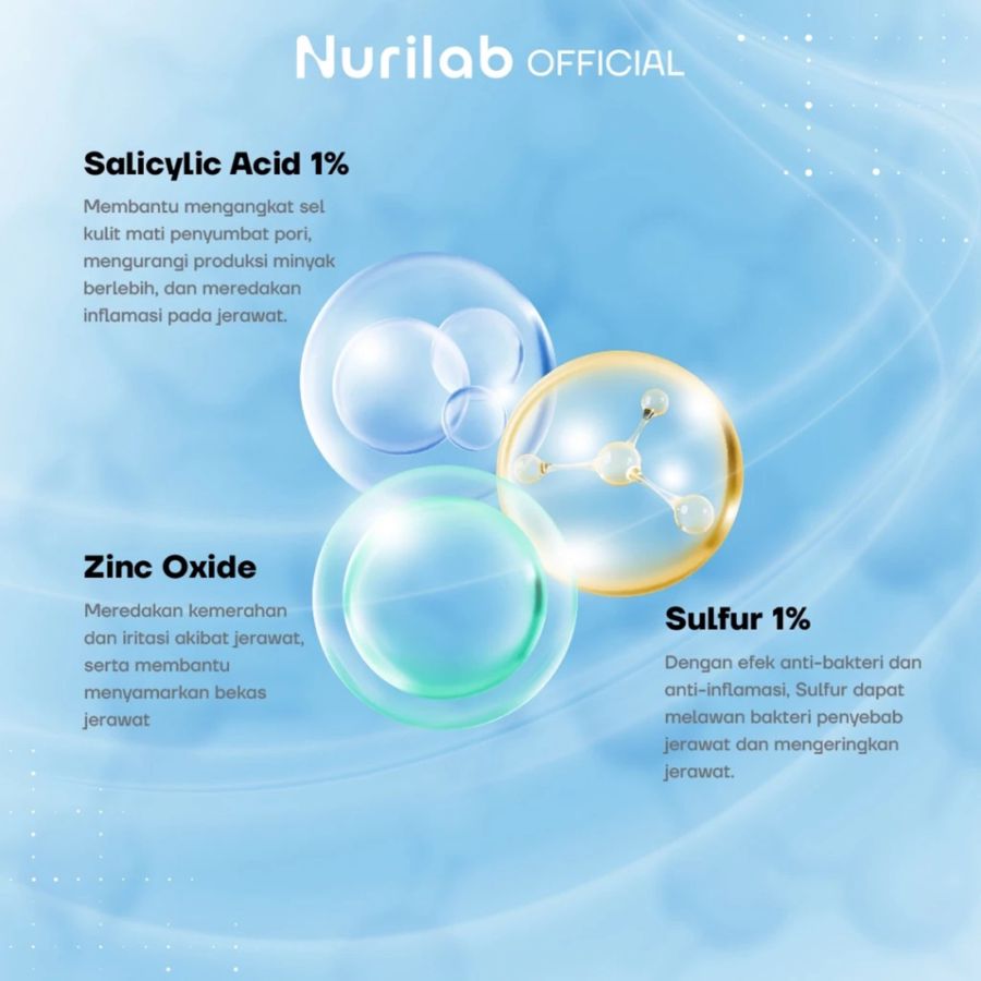 Nurilab Acne Conclearing Spot Drying Lotion 08 Cool Obat Totol Jerawat 2gram
