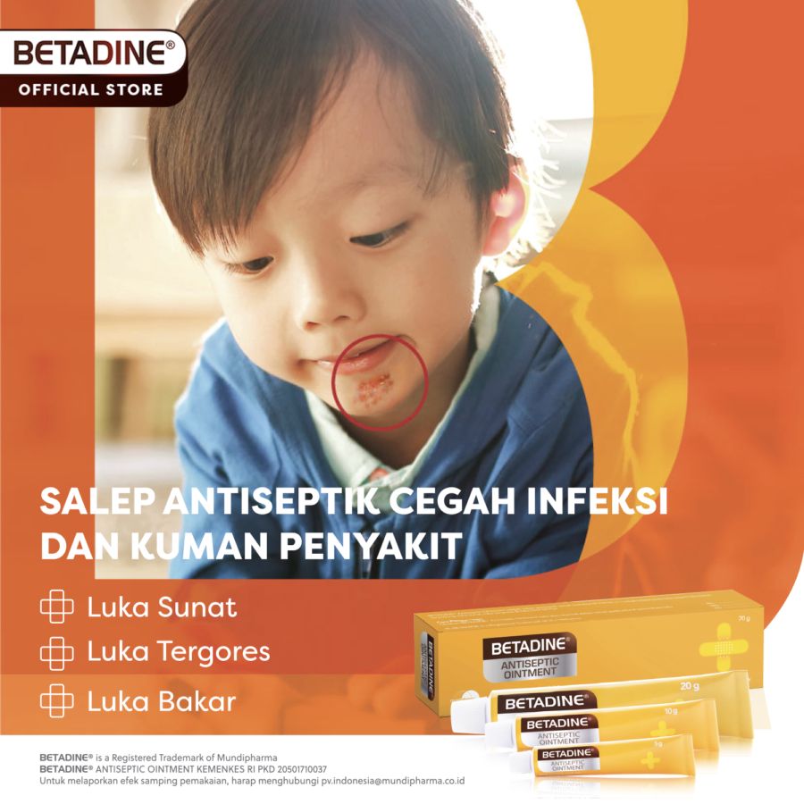 Betadine Ointment Salep Luka Antiseptik 5gram
