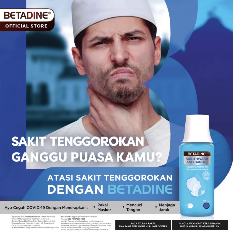 Betadine Mouthwash & Gargle 190ml