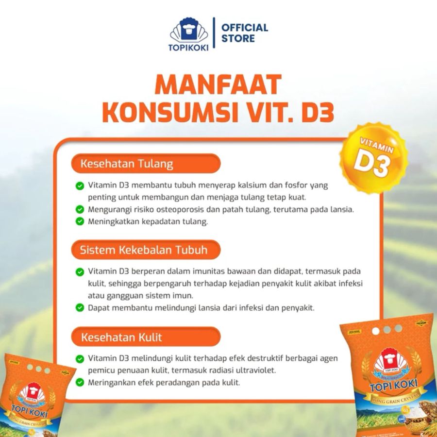 Topi Koki Long Grain Crystal Beras Khusus 5kg