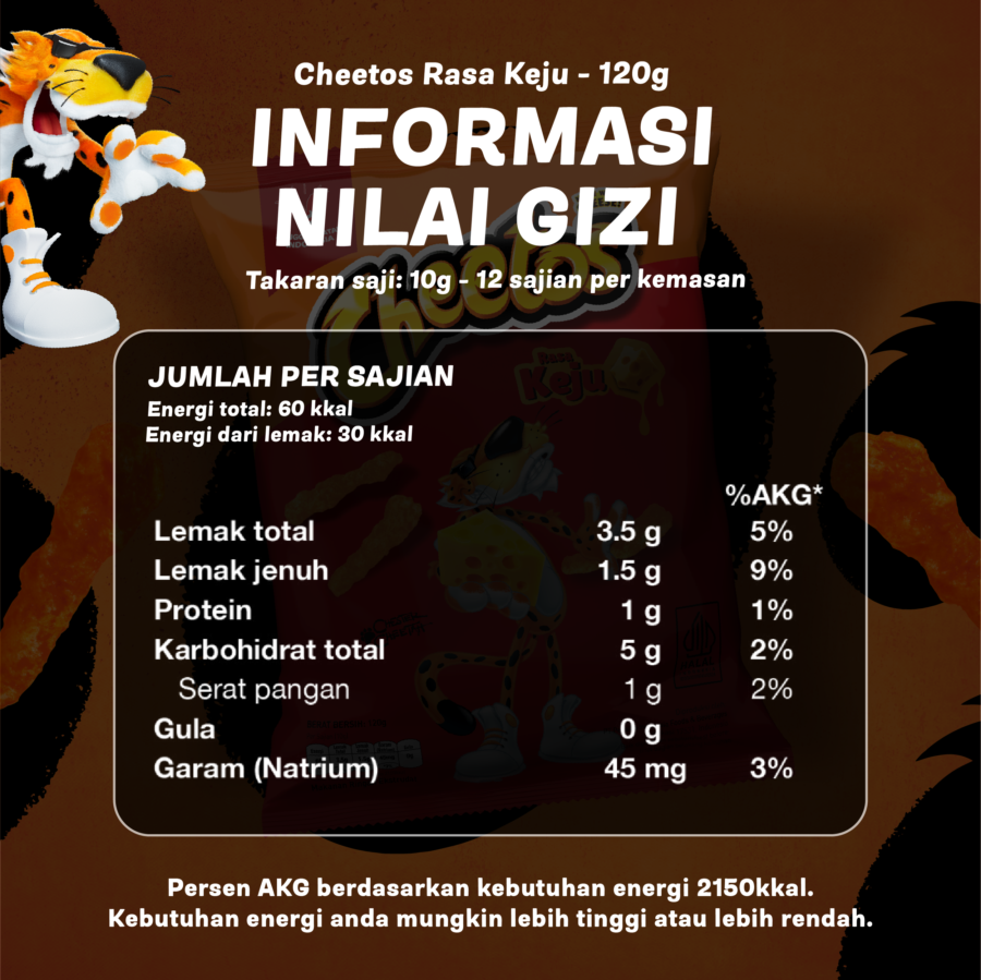 Cheetos Makanan Ringan Rasa Keju 120gram