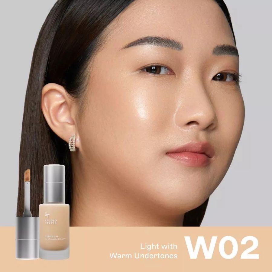 Studio Tropik Foundcealer 2 in 1 W02 Foundation & Concealer 27gram