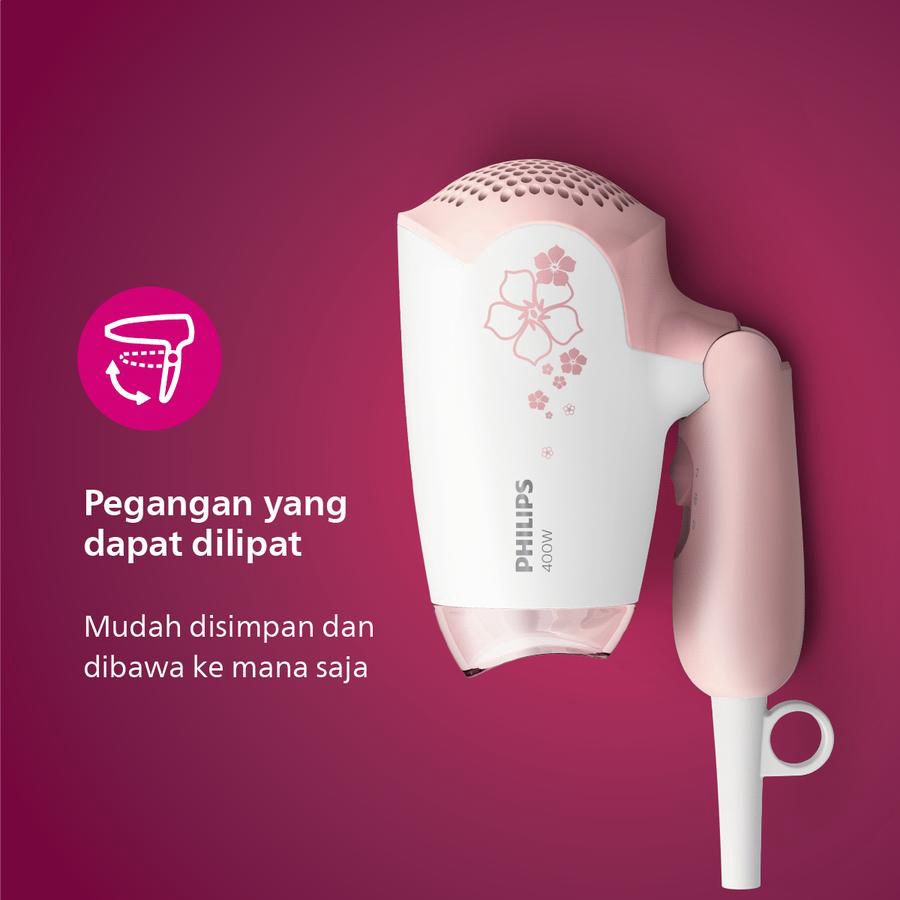 Philips Essential Drycare Hairdryer Pink 400W HP8108/02 1pcs