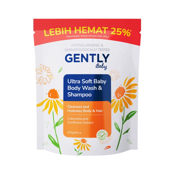 Gently Baby Ultra Soft Baby Body Wash & Shampoo Refill