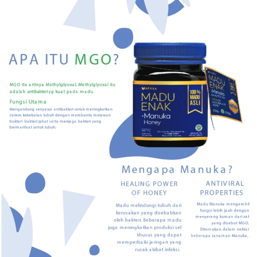 Madu Enak Manuka MGO50+ Madu Asli 250gram