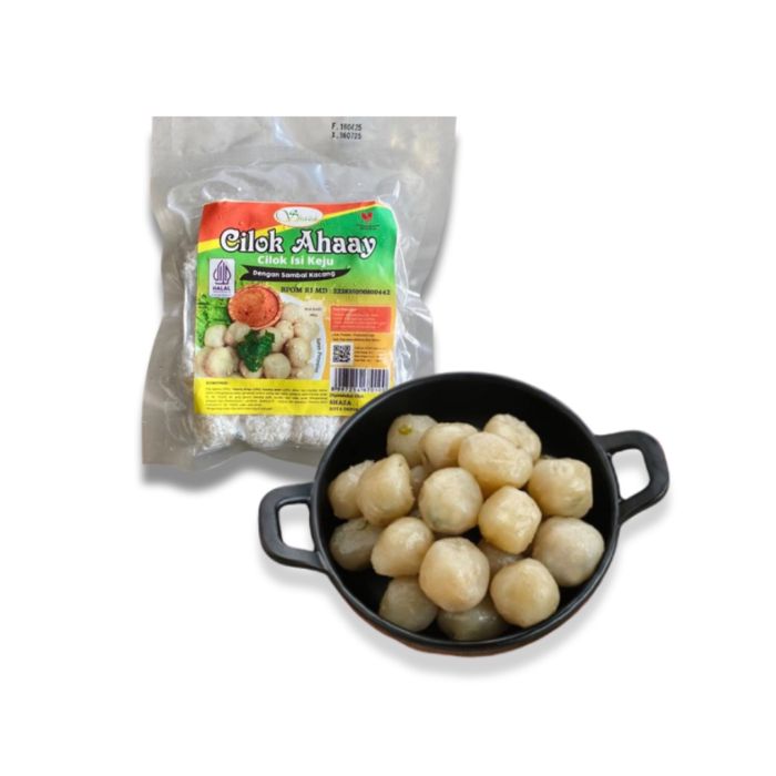 Ahaay Cilok Keju dengan Bumbu Kacang