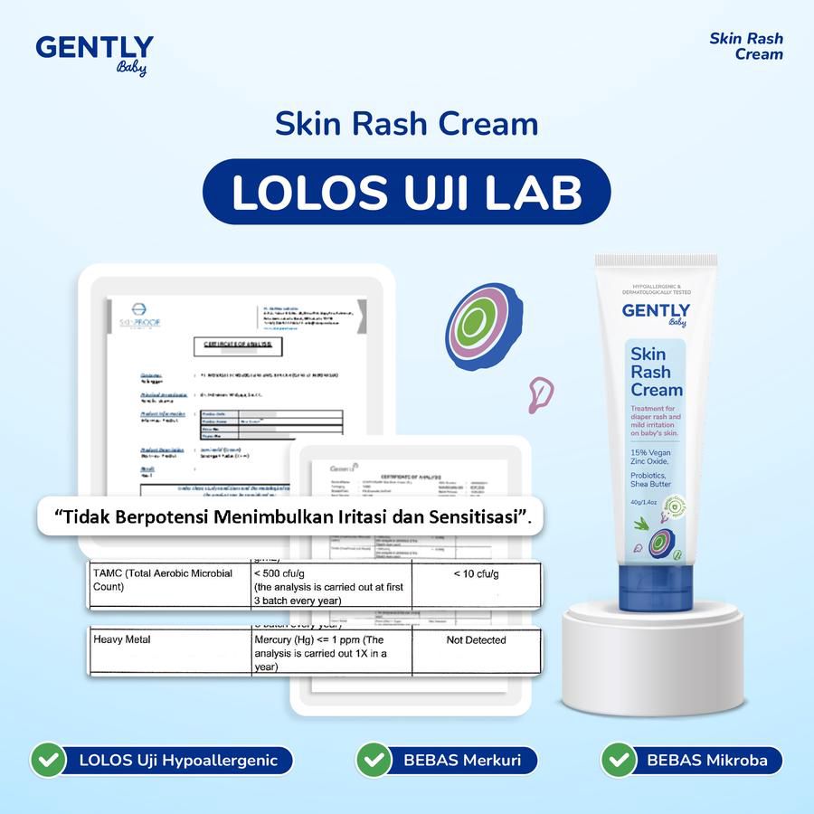 Gently Baby Skin Rash Cream Perawatan Bayi 40gram