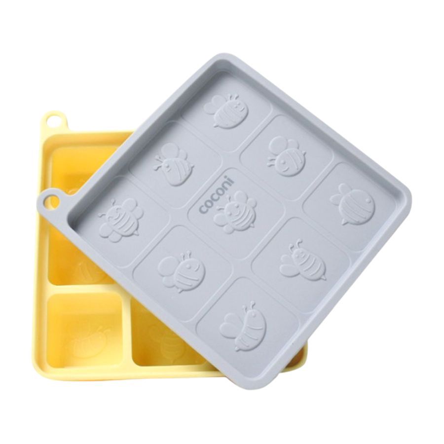 Coconi Silicone Food Ice Tray Cube MPASI Motif Bee 1pcs