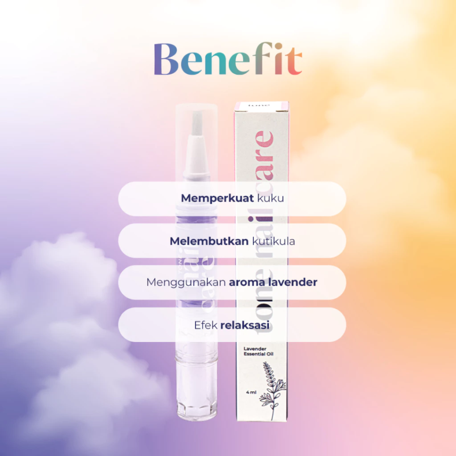 TONE Lavender Nail Care Pen Vitamin Kuku dan Kutikula 4ml