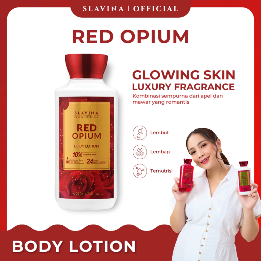 SLAVINA Red Opium Body Lotion 350ml