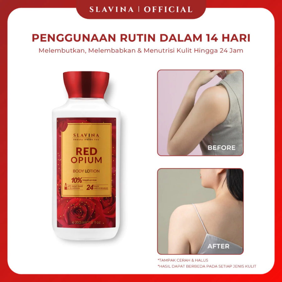 SLAVINA Red Opium Body Lotion 350ml