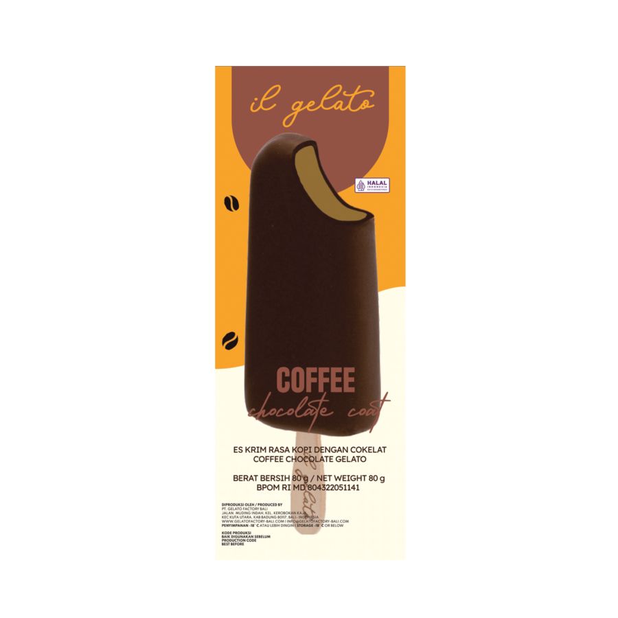 IL Gelato Coffee Chocolate Coat Ice Cream Stick 80gram