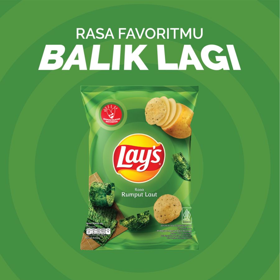 Lays Keripik Kentang Seaweed 64gram