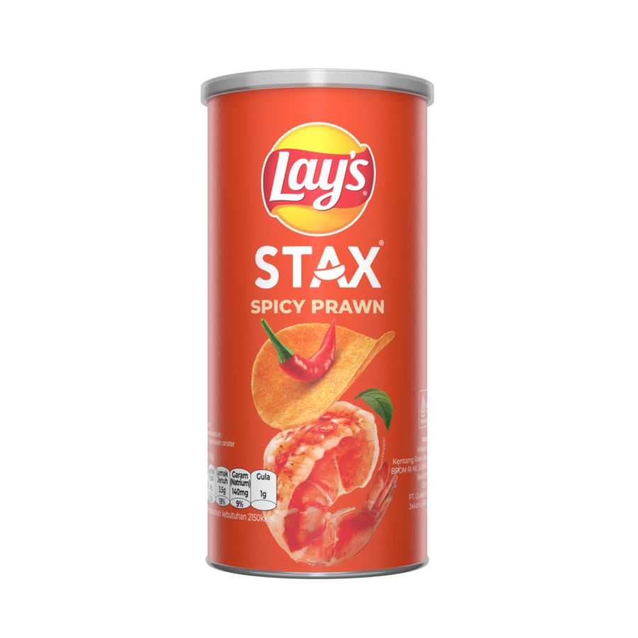 Lays Stax Spicy Prawn 70g 1pcs