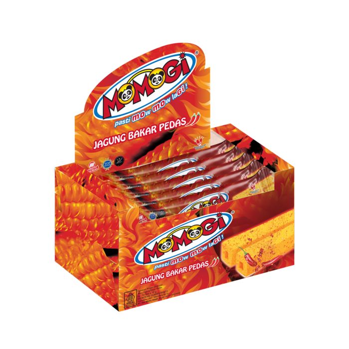 Momogi Stick Jagung Bakar Pedas Box 10 pcs