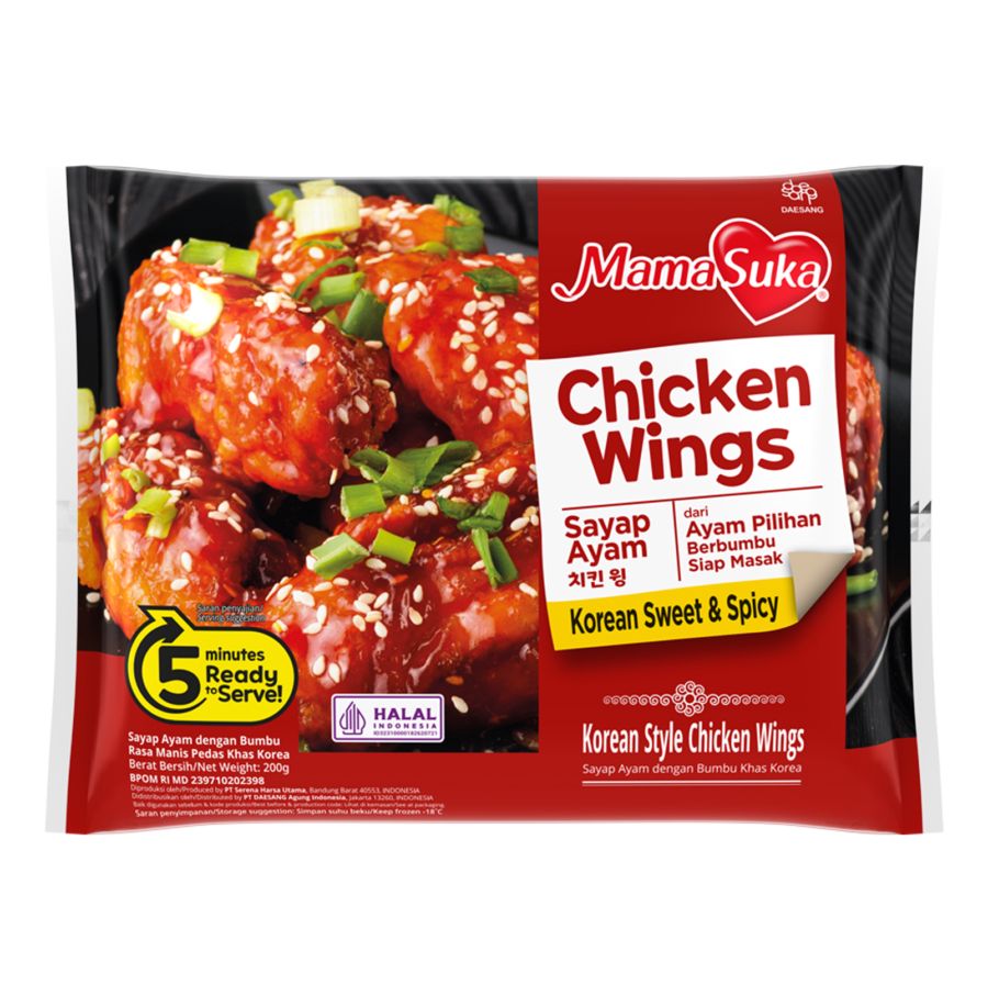 Mamasuka Chicken Wings Sweet & Spicy 200gr 1pcs 1pcs