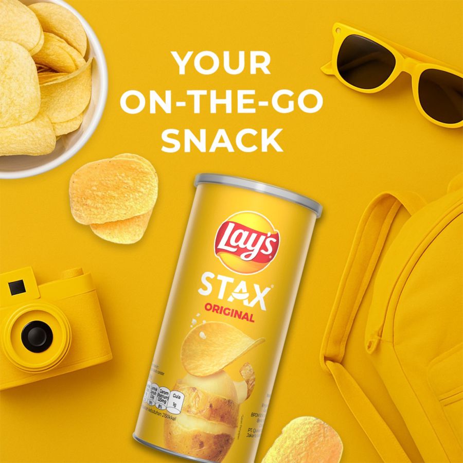 Lays Stax Keripik Kentang Original 70gram