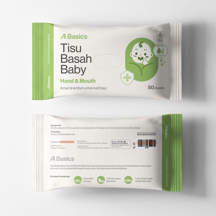 Tisu Basah Baby Hand and Mouth A Basics