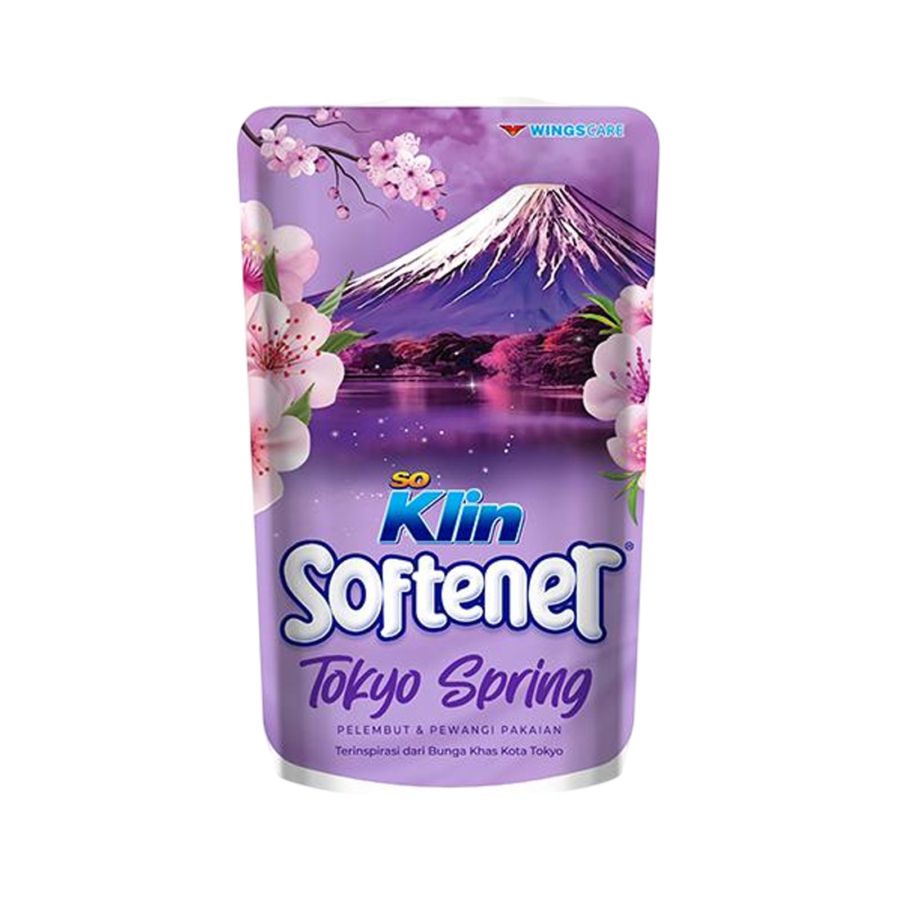 SoKlin Softener Tokyo Spring Pelembut dan Pengharum Pakaian 820ml