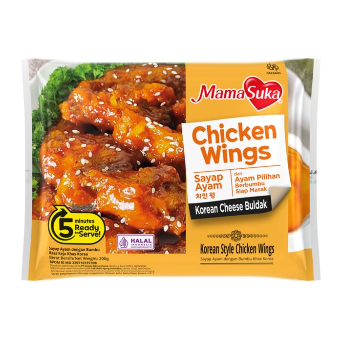 Mamasuka Chicken Wings Cheese Buldak 200gr
