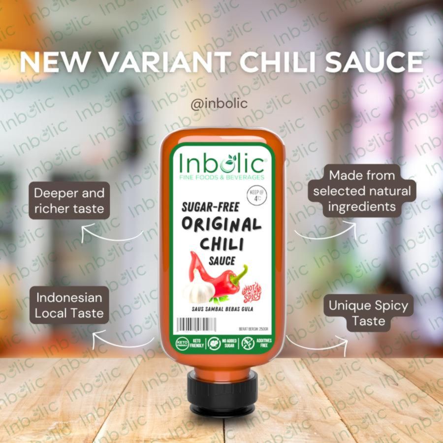 Inbolic Sugar-Free Original Chili Sauce 250gram