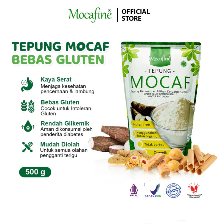 Mocafine Tepung Mocaf Gluten Free 500gram