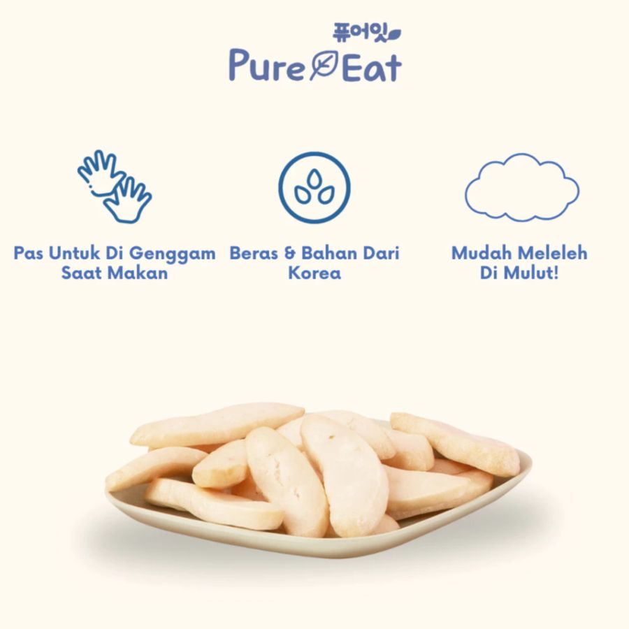 Pure Eat Pop Rice Banana Snack Bayi 6+ Bulan 30gram
