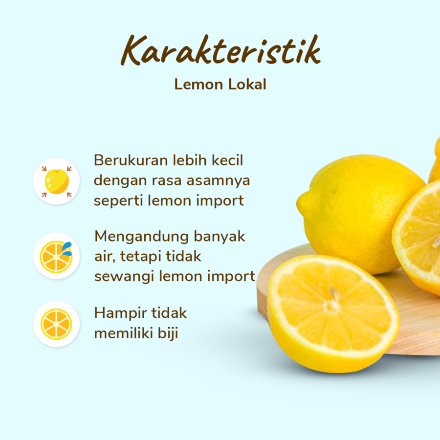 Lemon Lokal Astro Farm 2-4 pcs 200-400 gram