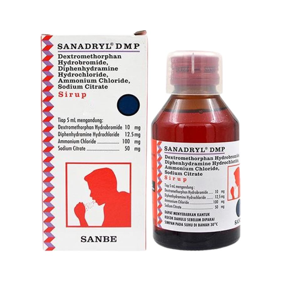 Sanadryl DMP Sirup Obat Batuk Kering 120ml