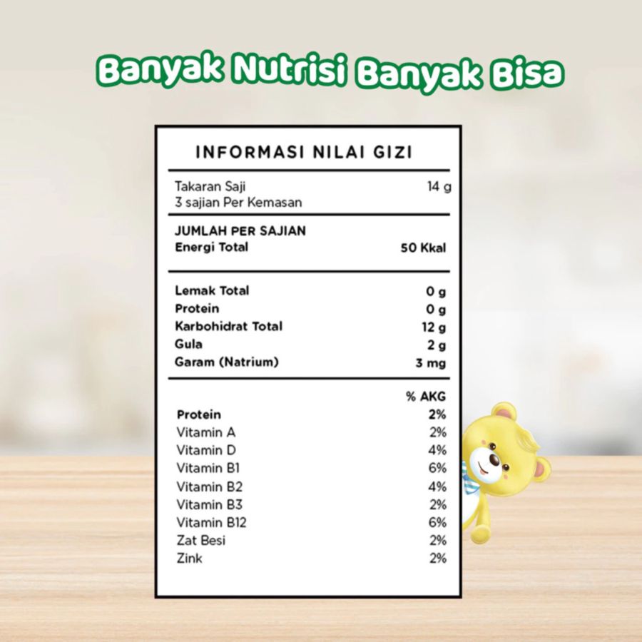 Promina Melty Buns Strawberry Snack Bayi 1+ Tahun 42gram