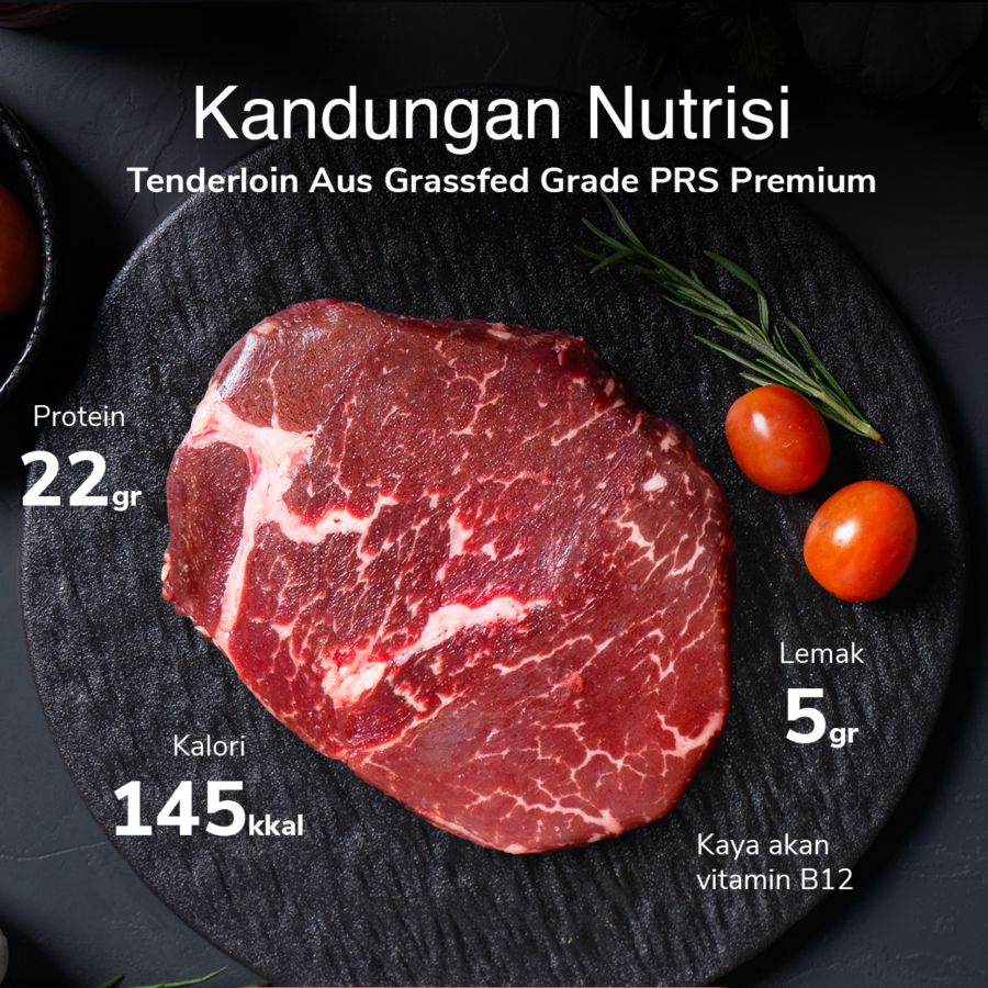 Tenderloin AUS Premium Grassfed Grade PRS 200gram