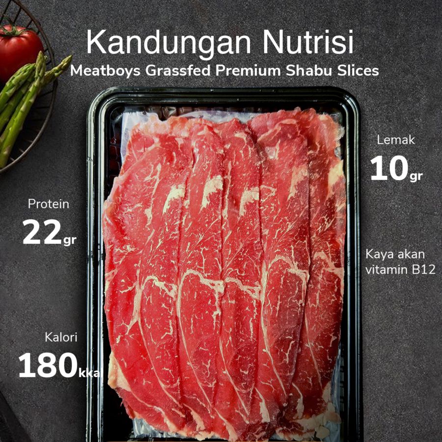 Shabu Slices Premium Grassfed MB2 Meatboys 250gram