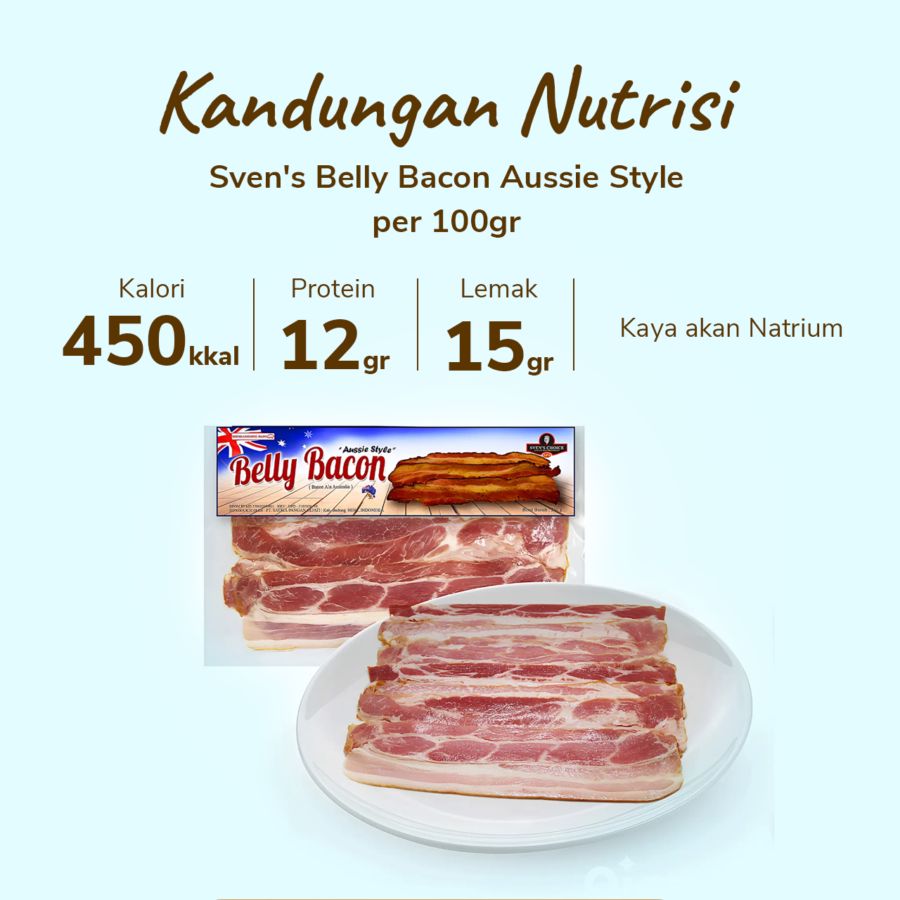 Sven's Belly Bacon Aussie Style 250gram