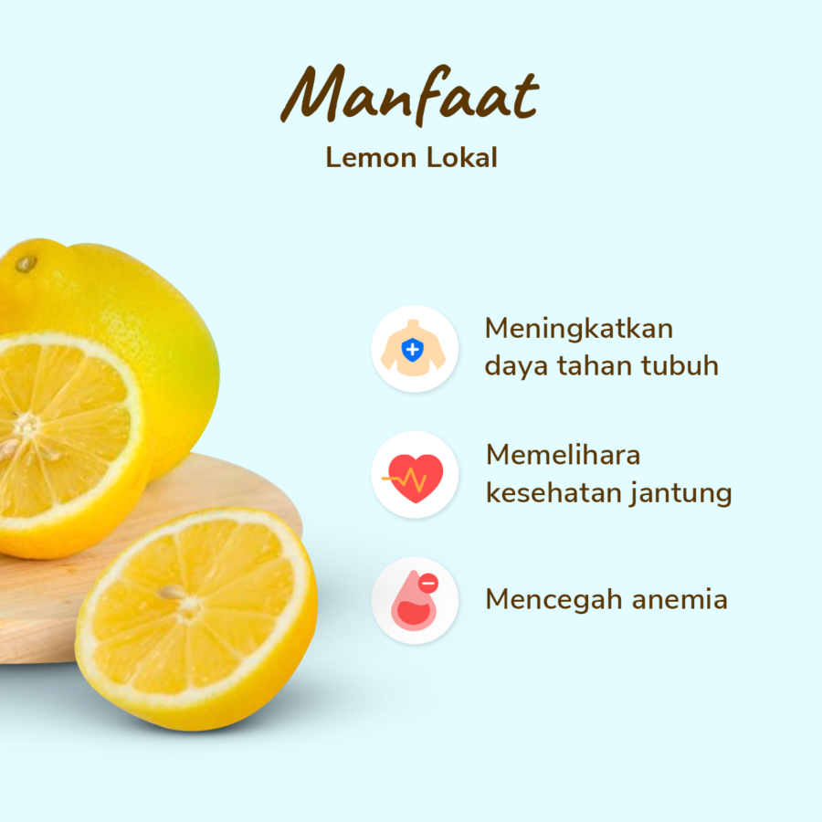 Lemon Lokal Astro Farm 2-4 pcs 200-400 gram