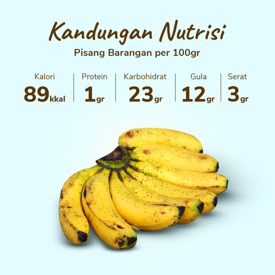 Pisang Barangan Astro Farm 4-5 pcs 250-350 gram
