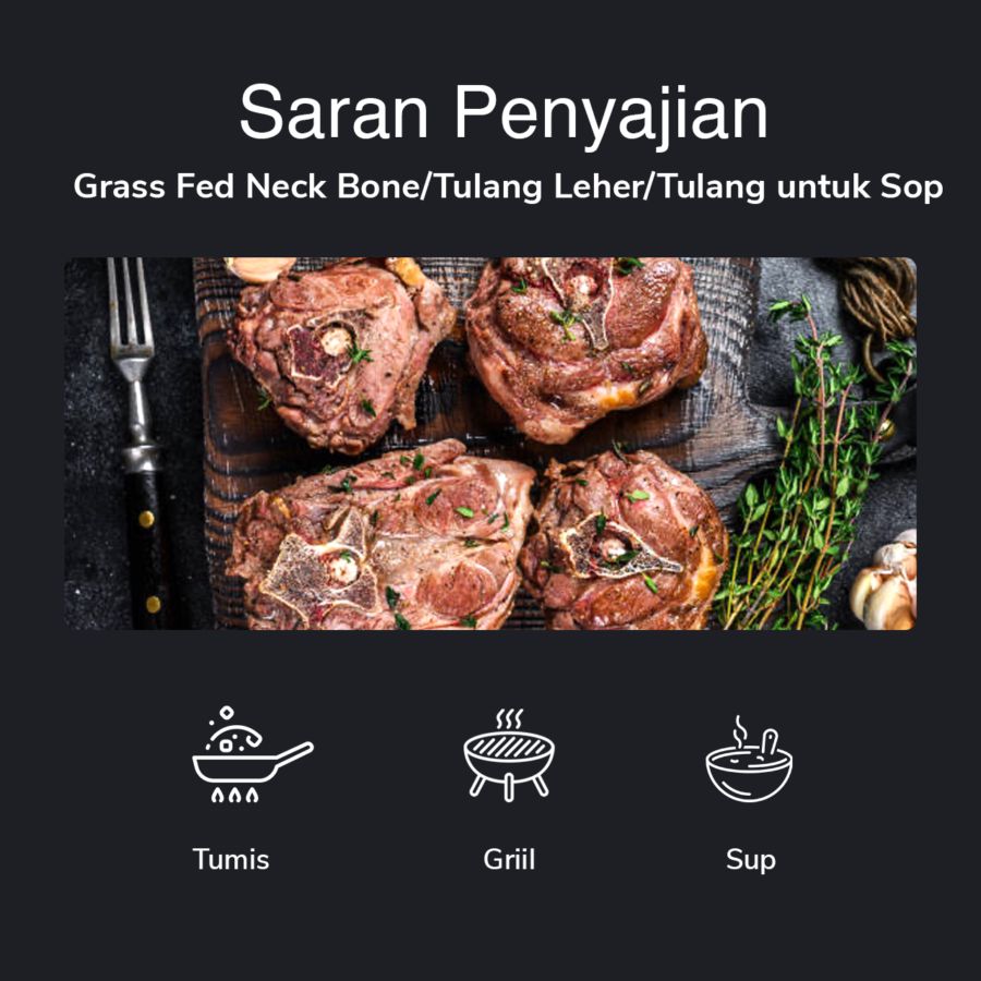 Neck Bone Grass Fed 500gram