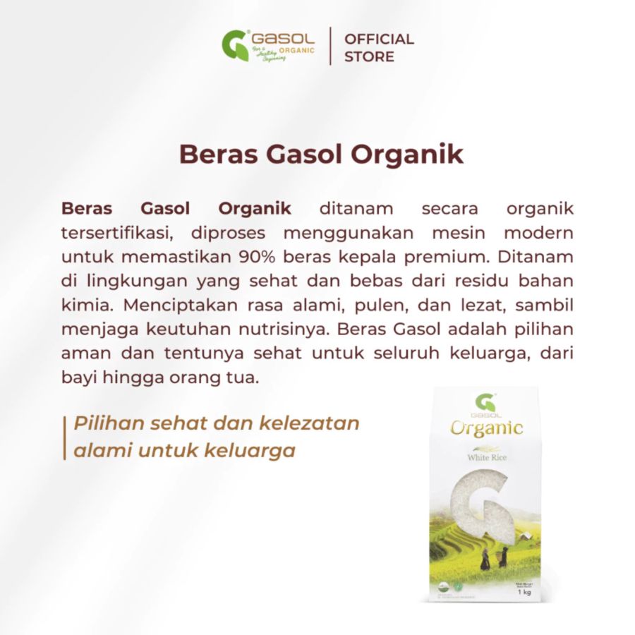 GASOL Organic White Rise MPASI 1kg