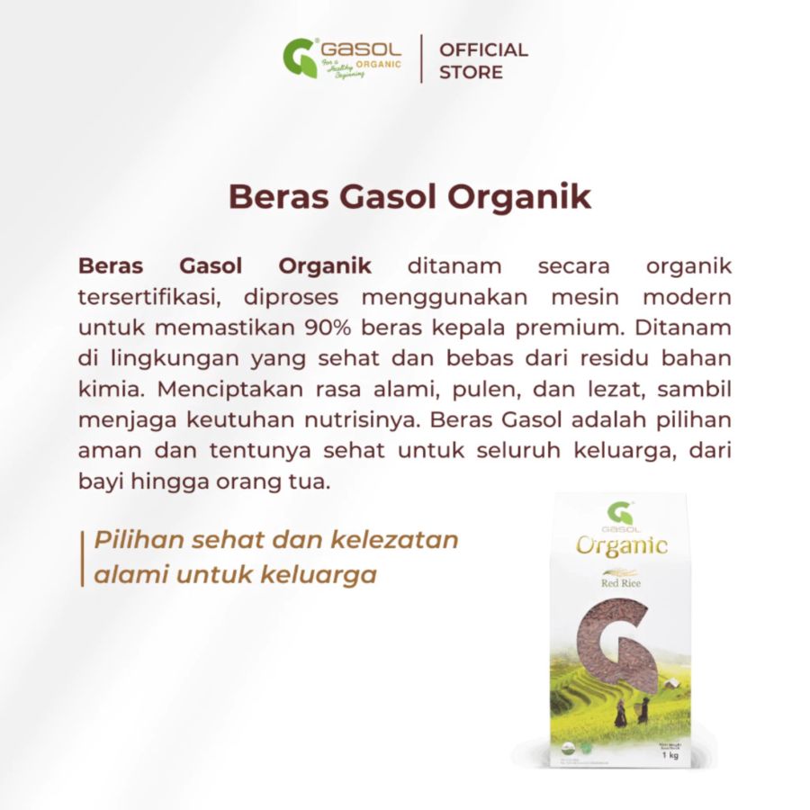 GASOL Organic Red Rice MPASI 1kg